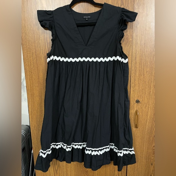 Who What Wear Ruffle Rickrack Dress - Picture 1 of 4